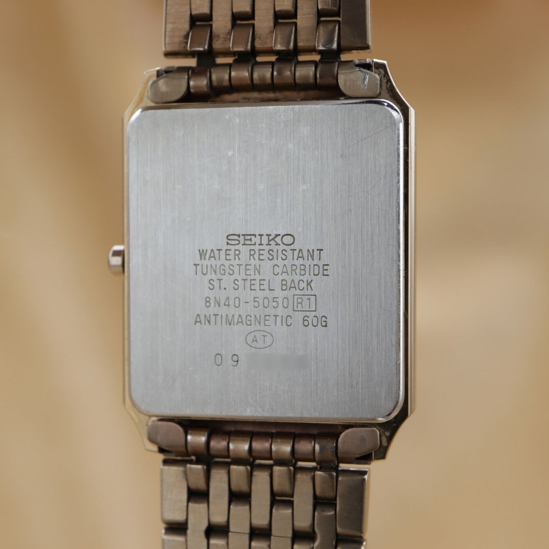 SEIKO Dolce TUNGSTEN CARBIDE 8N40-5050 <1990>