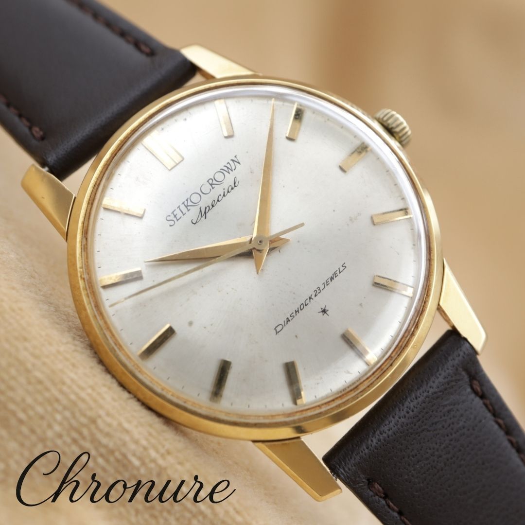 SEIKO CROWN Special AD Dial K18 Gold 70198 <1964年>