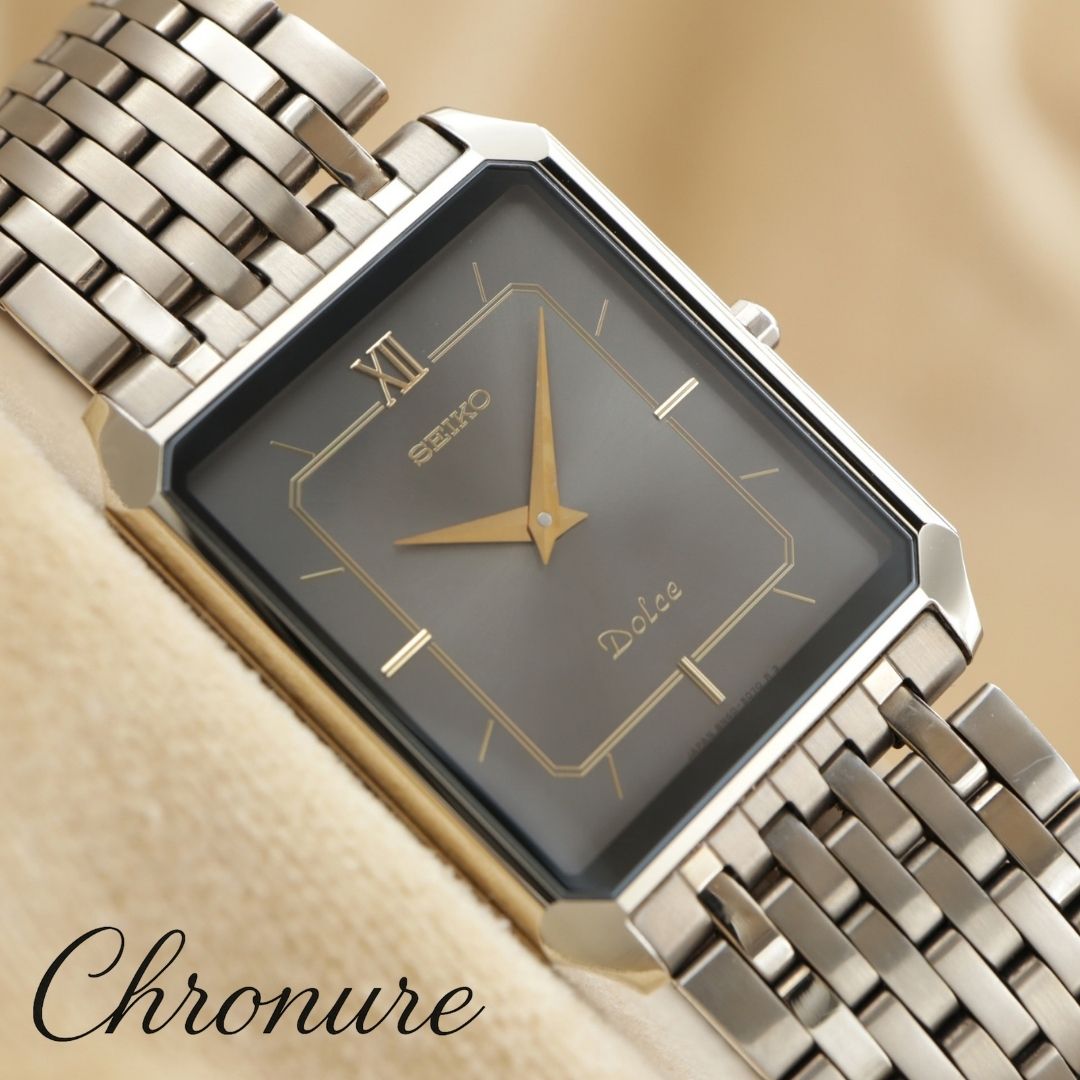SEIKO Dolce TUNGSTEN CARBIDE 8N40-5050 <1990>