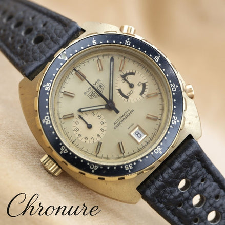 TAG HEUER Autavia Brevet 503305 Cal.12 Rare  114.603 <1980年代>