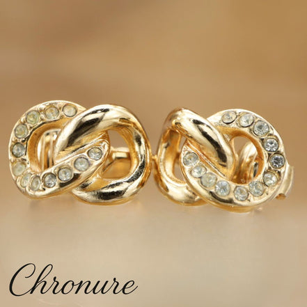 Christian Dior Rhinestone Earrings GP