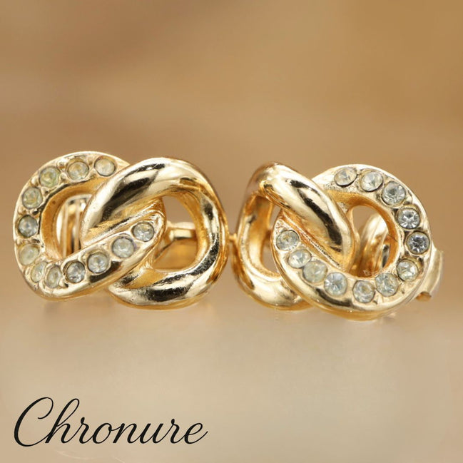 Christian Dior Rhinestone Earrings GP