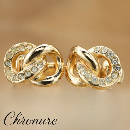 Christian Dior Rhinestone Earrings GP