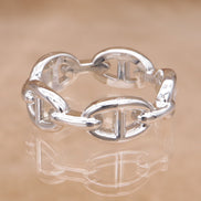 HERMES Chaine d'Ancre Enchainee Ring