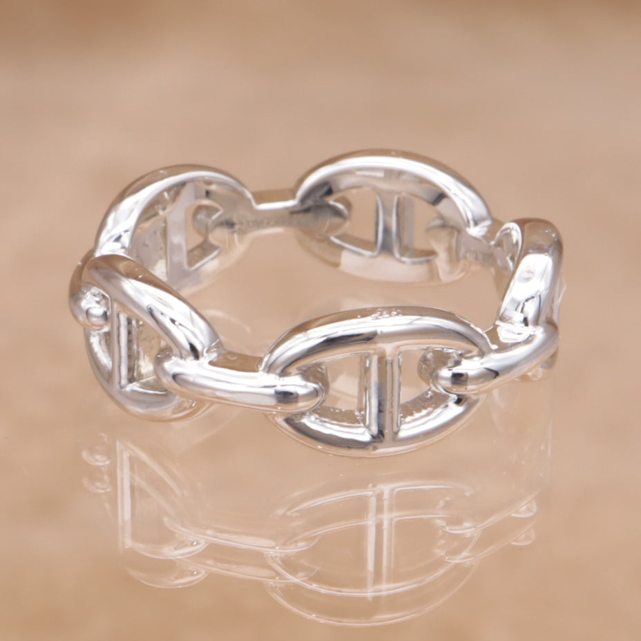 HERMES Chaine d'Ancre Enchainee Ring