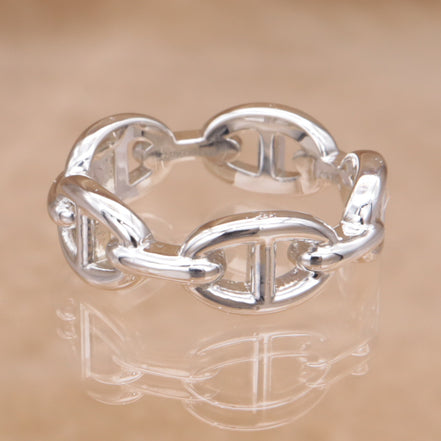 HERMES Chaine d'Ancre Enchainee Ring