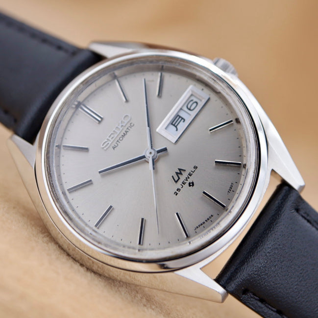 SEIKO LM LORD MATIC 25JEWEWS 5606-7190 セイコー ロードマチック 自動巻き AT デイデイト カレンダー ベルト交換済 ヴィンテージ アンティーク 1972年 OH済/仕上済 【６ヶ月保証】 CH6