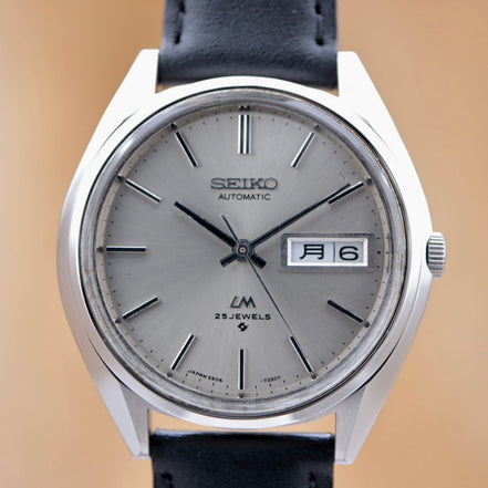 SEIKO LM LORD MATIC 25JEWEWS 5606-7190 セイコー ロードマチック 自動巻き AT デイデイト カレンダー ベルト交換済 ヴィンテージ アンティーク 1972年 OH済/仕上済 【６ヶ月保証】 CH6