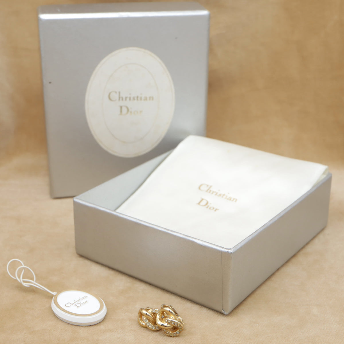 Christian Dior Rhinestone Earrings GP