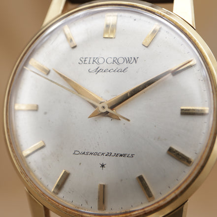 SEIKO CROWN Special AD Dial K18 Gold 70198 <1964年>