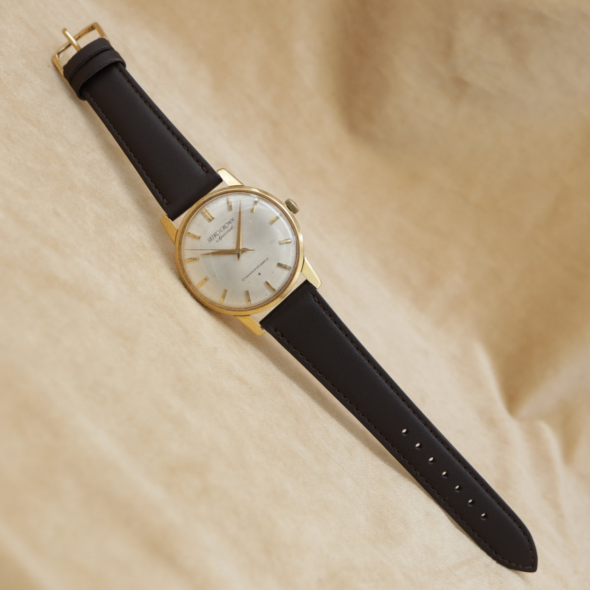 SEIKO CROWN Special AD Dial K18 Gold 70198 <1964年>