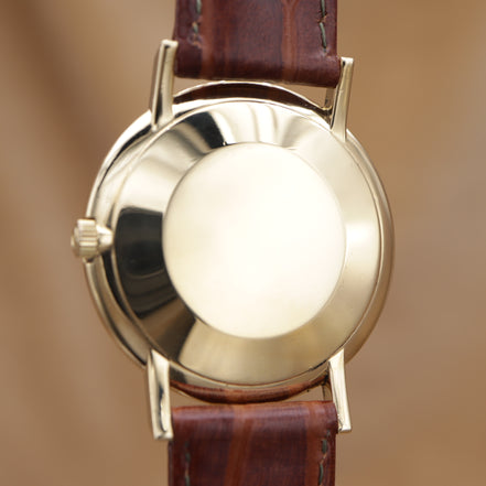 OMEGA Geneve Cal.620 18K Cut Glass <1960s>