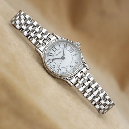 TIFFANY&Co. Classic Round Date SS SM RND DIS WHT ARA BELT <1990年代>