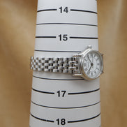 TIFFANY & Co. Classic Round Date SS SM RND DIS WHT ARA BELT <1990s>