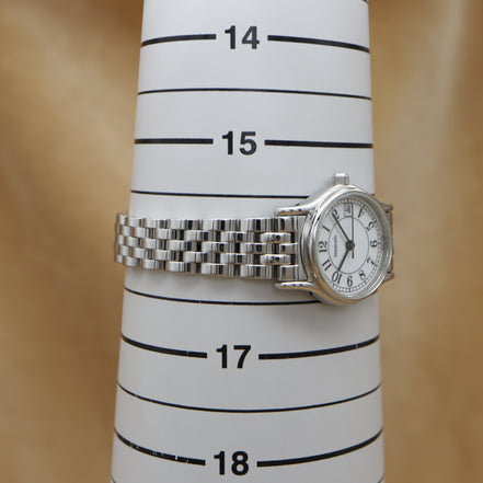 TIFFANY & Co. Classic Round Date SS SM RND DIS WHT ARA BELT <1990s>