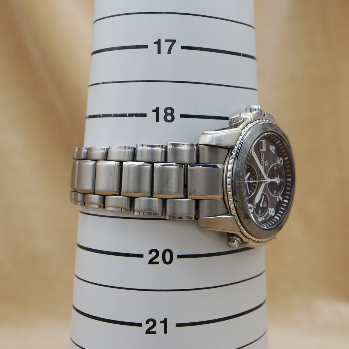 SEIKO BRIGHTZ World Time Alarm Titanium SAGW001/5T52-6B90 <2001>