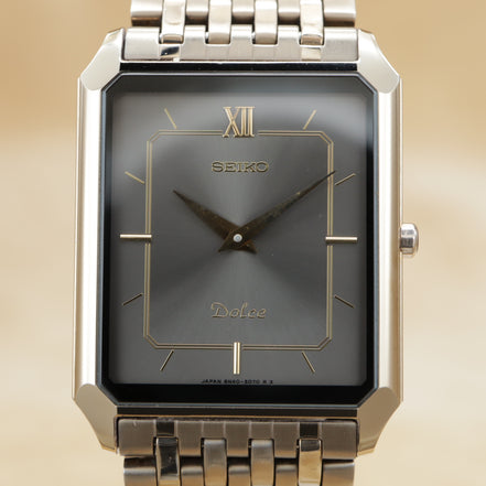 SEIKO Dolce TUNGSTEN CARBIDE 8N40-5050 <1990>