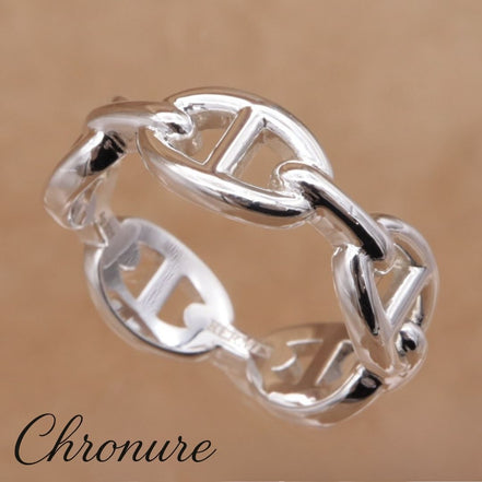 HERMES Chaine d'Ancre Enchainee Ring