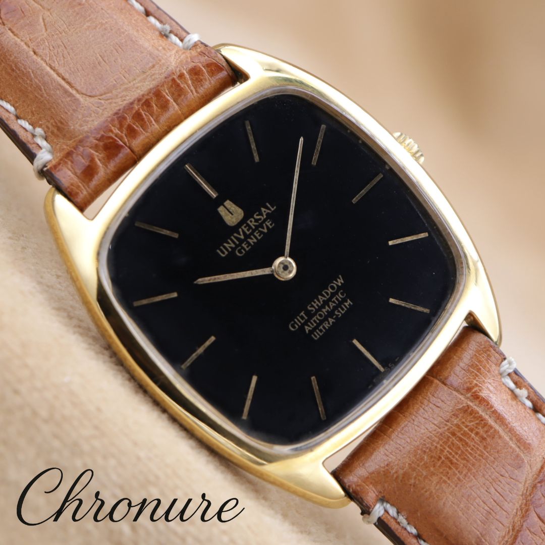 UNIVERSAL GENEVE GILT SHADOW ULTRA-SLIM 566105 <1960~1970年代>