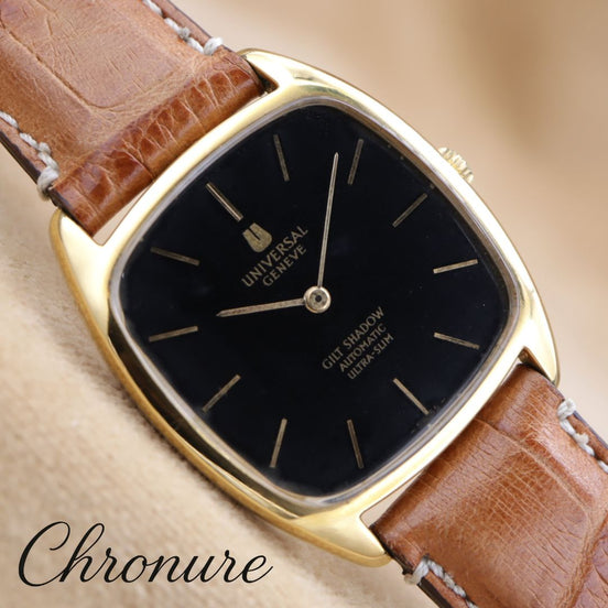 UNIVERSAL GENEVE GILT SHADOW ULTRA-SLIM 566105 <1960~1970年代>